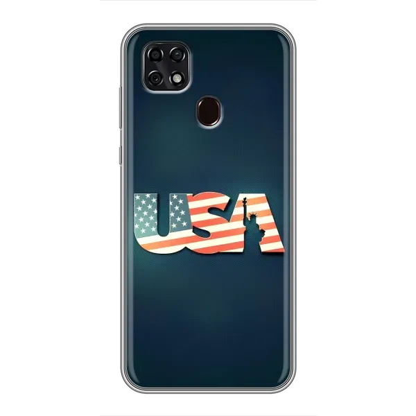 Чехол с рисунком «USA» для ZTE Blade 20 Smart Чехол с рисунком «USA» для ZTE Blade 20 Smart
