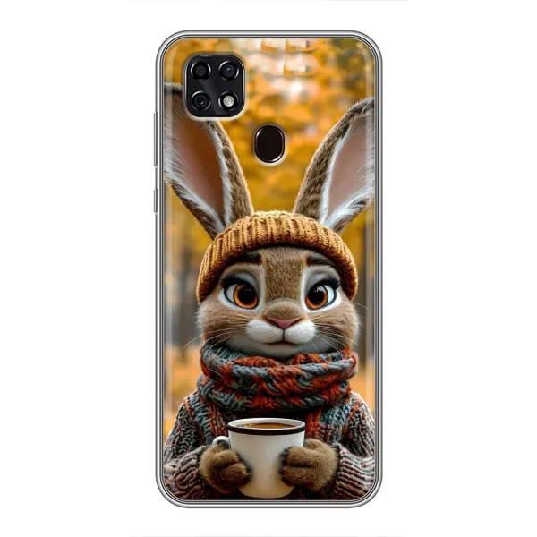 Чехол с рисунком «Зайчик с кофе» для ZTE Blade 20 Smart Чехол с рисунком «Зайчик с кофе» для ZTE Blade 20 Smart