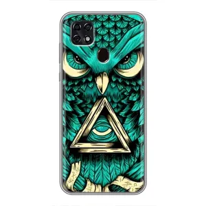 Чохли з принтом СОВИ для ZTE Blade 20 Smart (Зелена сова)