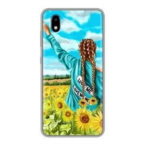 Чохол Стильні дівчата на ZTE Blade A3 (2020) (Дівчина на полі)