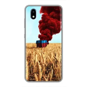 Чехол (TPU) с картинкой "Лого Пабг" на ЗТЕ Блейд А3 (2020) (Дроп)