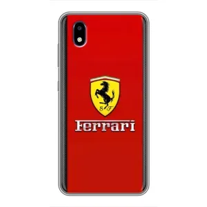 Силиконовый бампер с картинкой машины на ZTE Blade A3 (2020) (Ferrari Logo)