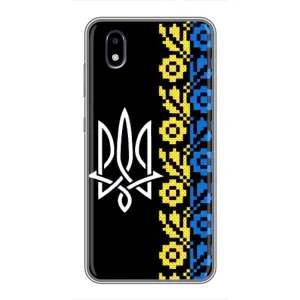 Силиконовый Чехол на ZTE Blade A3 (2020) (Герб и вышыванка)