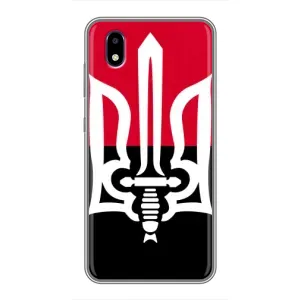 Чехлы УПА (Красно-Чёрный) на ZTE Blade A3 (2020) (Герб Украины)