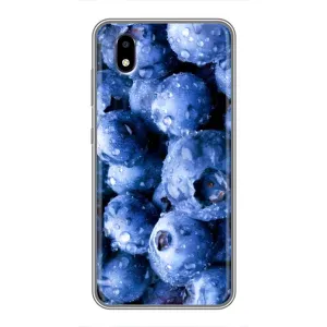 Чехол с изображением вкусной еды для ZTE Blade A3 (2020) (Голубика)