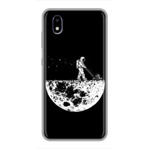 Силиконовый Чехол с принтом "Космонавты" на ZTE Blade A3 (2020) (Космонавт)
