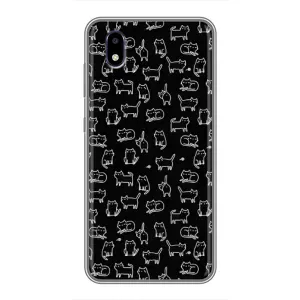 Чохол на тематику: Коти для ZTE Blade A3 (2020) (Котики на чорному)
