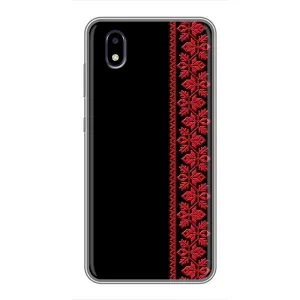 Силиконовый Чехол на ZTE Blade A3 (2020) (Красная Вышиванка)