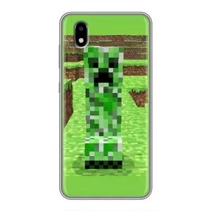 Чехлы для ZTE Blade A3 (2020) (Персонажи Майн Крафт) (Крипер 2)