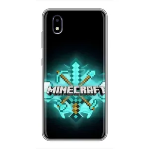Чехол майнкрафт для ZTE Blade A3 (2020) (MineCraft 2)