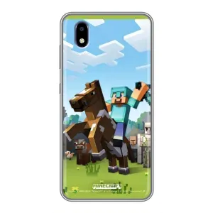 Чехлы для ZTE Blade A3 (2020) (Персонажи Майн Крафт) (На коне)