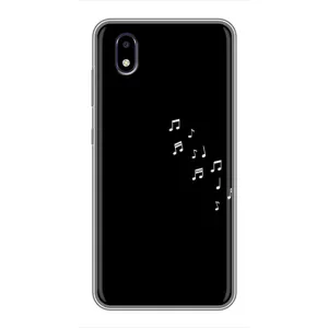 Чехол с картинками на черном фоне для ZTE Blade A3 (2020) (Ноты)
