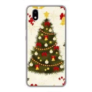 Чехол Новогодняя Елка на ZTE Blade A3 (2020) (Новогодний принт)