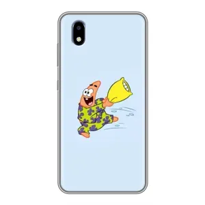 Чехлы с Патриком на ZTE Blade A3 (2020) (Патрик с подушкой)