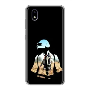 Силиконовый чехол с картинкой "Герой Pubg" на ZTE Blade A3 (2020) (Пубг мен)