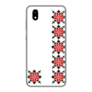 Силиконовый Чехол на ZTE Blade A3 (2020) с картинкой Вышиванки (Силуэт вышиванки)