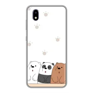 Чохли з зображенням різних тварин на ZTE Blade A3 (2020) (Здивовані ведмедики)