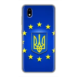 Чехол с Украинской символикой на ЗТЕ Блейд А3 (2020) (Украина это Европа)