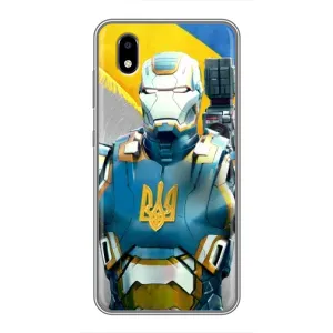 Силиконовый Чехол на ZTE Blade A3 (2020) (Я-Украина) (Украинский робокоп)