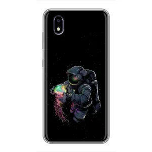 Силиконовый Чехол с принтом "Космонавты" на ZTE Blade A3 (2020) (В руках земля)