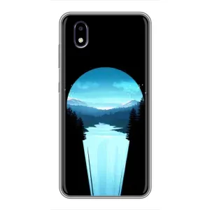 Летний Чехол на ZTE Blade A3 (2020) (Синий Водопад)