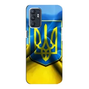 Чехол с картинкой (Патриотический ГЕРБ) на ZTE Blade A31 Plus (Герб и Флаг Украины)