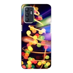 Чехол Новогодняя Елка на ZTE Blade A31 Plus (Гирлянды)