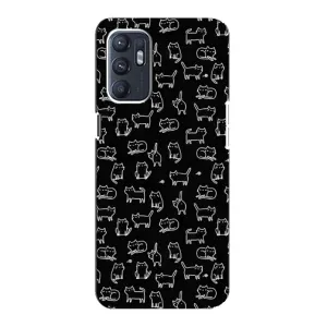 Чехол на тематику: Коты для ZTE Blade A31 Plus (Котики на черном)