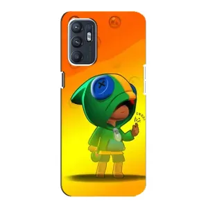 Чехол Бравл Старс для ZTE Blade A31 Plus (LEON в кофте)