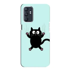 Силиконовый чехол с котиком для ZTE Blade A31 Plus (Падающий кот)