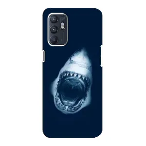Силиконовый бампер с картинкой животных для ZTE Blade A31 Plus (Пасть Акулы)
