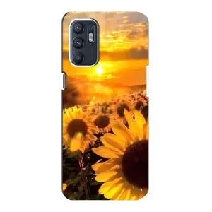 Чехол с Цветами для ZTE Blade A31 Plus (поле подсолнухов)