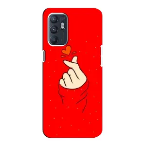 Чехлы (Знак сердечка) на ZTE Blade A31 Plus (Сердце на красном)