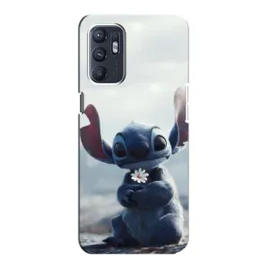 Чохол з малюнком Стіч для ZTE Blade A31 Plus (Стіч з квіткою)