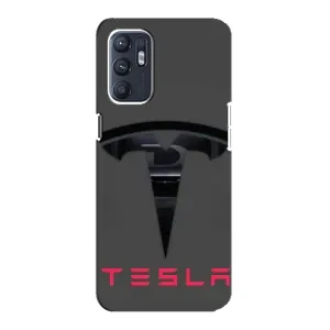 Силіконовий бампер з картинкою машини на ZTE Blade A31 Plus (Logo TESLA)