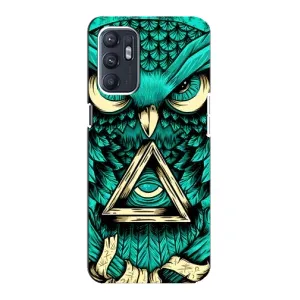 Чехлы с принтом СОВЫ для ZTE Blade A31 Plus (Зеленая сова)
