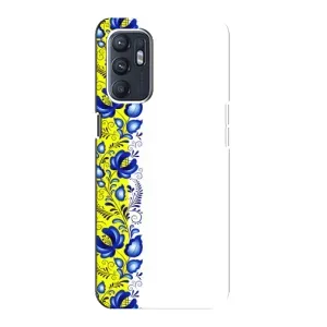 Силіконовый Чохол на ZTE Blade A31 Plus з картинкой Вишиванки (Жовто-біла вишиванка)
