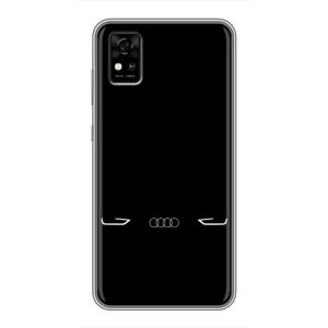 Силиконовый бампер с картинкой машины на ZTE Blade A31 (Силует Audi)