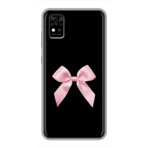 Чехол банты для ZTE Blade A31 (Бант на черном)