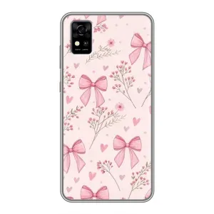 Чехол банты для ZTE Blade A31 (Банты с цветами)