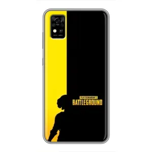 Чехол (TPU) с картинкой "Лого Пабг" на ЗТЕ Блейд А31 (Battlegrounds)