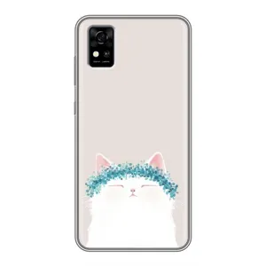 Чохол на тематику: Коти для ZTE Blade A31 (Білий котик)