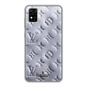 Текстурный Чехол Louis Vuitton для ЗТЕ Блейд А31 (Белый ЛВ)