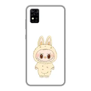 Чохол з принтом Лабубу для ZTE Blade A31 (Бежевий Лабубу)