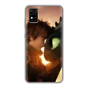 Чехол дракон Беззубик для ZTE Blade A31 (Беззубик и Иккинг)