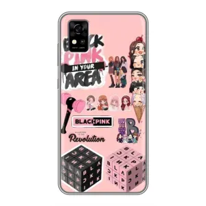 Чехлы с картинкой для ZTE Blade A31 (BLACK PINK коллаж)