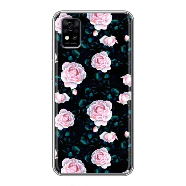 Чехол с рисунком «Чайные розы» для ZTE Blade A31 Чехол с рисунком «Чайные розы» для ZTE Blade A31