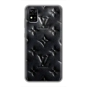 Текстурный Чехол Louis Vuitton для ЗТЕ Блейд А31 (Черный ЛВ)