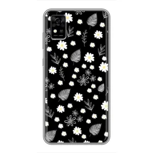 Чохли з тематикою "КВІТИ" на ZTE Blade A31 (цвітіння на чорному)