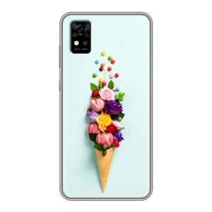 Чохли з тематикою "КВІТИ" на ZTE Blade A31 (Квітка-морозиво)